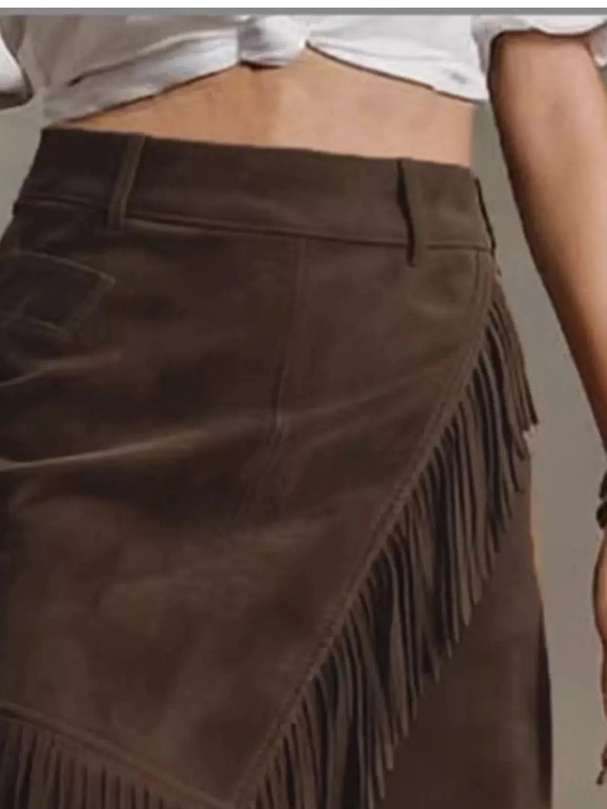 Fringed Wrap Mini Skirt - Bitsy Gypsy Boutique