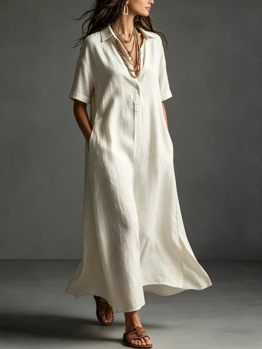 Full Size Casual Midi Shirt Dress Plus Size - Bitsy Gypsy Boutique