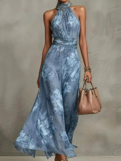 Floral Print Sleeveless Maxi Dress by Trendsi