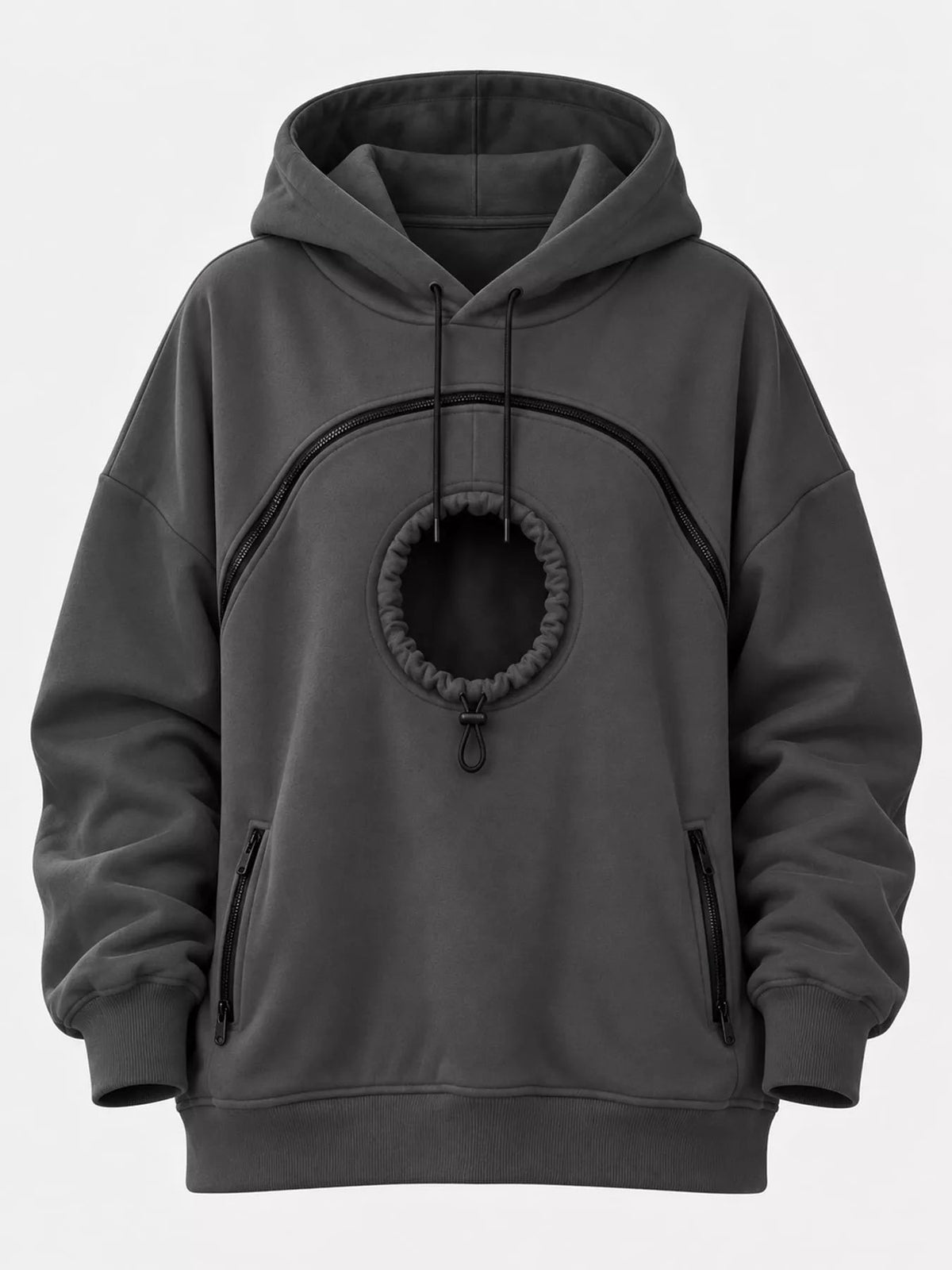 Full Size Pet Carrier Kangaroo Pouch Hoodie Plus Size - Bitsy Gypsy Boutique