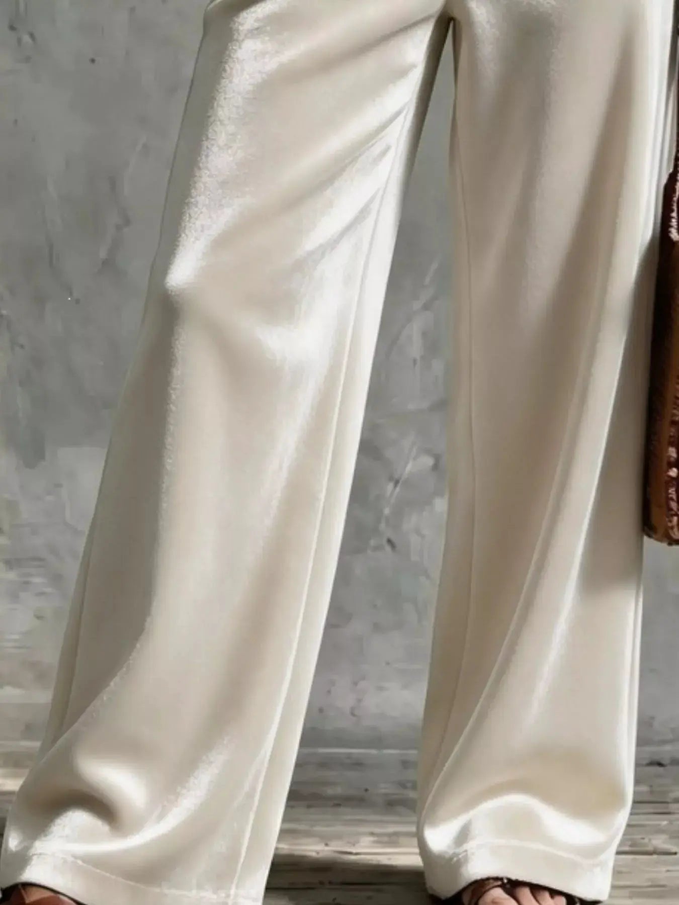 Full Size Velvet Wide-Leg Pants Plus Size - Bitsy Gypsy Boutique