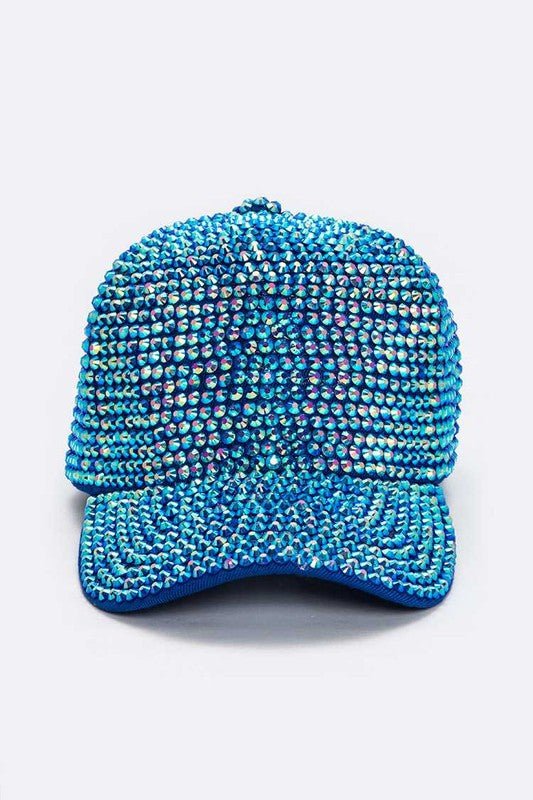 Full Stone Iconic Blue AB Cap - Bitsy Gypsy Boutique