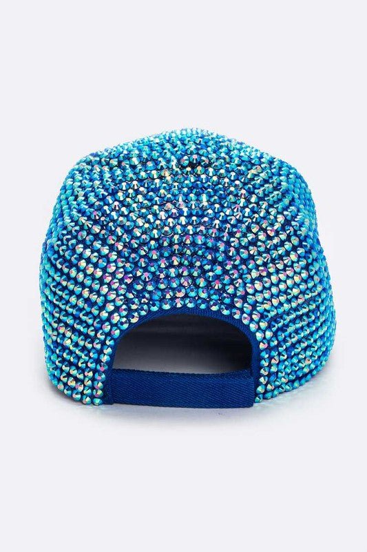 Full Stone Iconic Blue AB Cap - Bitsy Gypsy Boutique