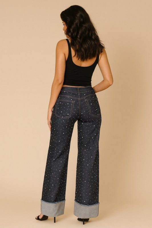 Gary Low Rise Rhinestone Jean - Bitsy Gypsy Boutique