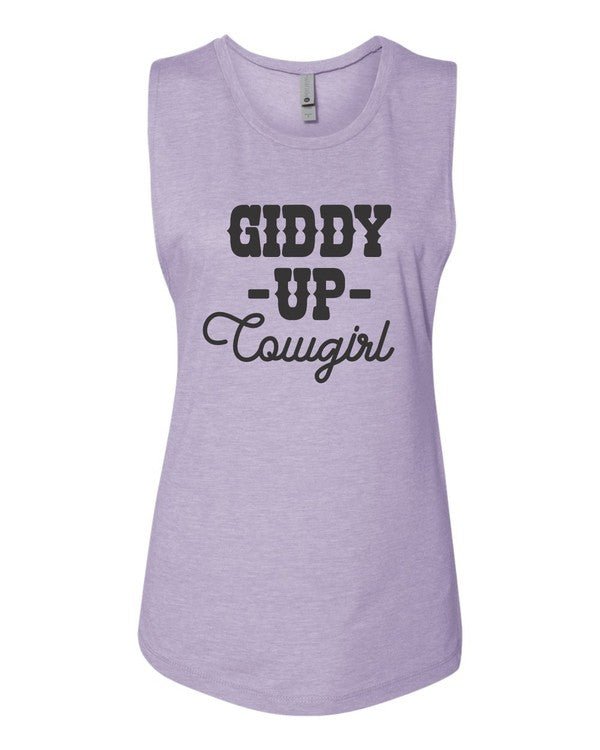 Giddy Up Cowgirl Graphic Tank - Bitsy Gypsy Boutique