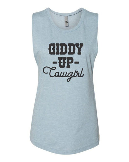 Giddy Up Cowgirl Graphic Tank - Bitsy Gypsy Boutique