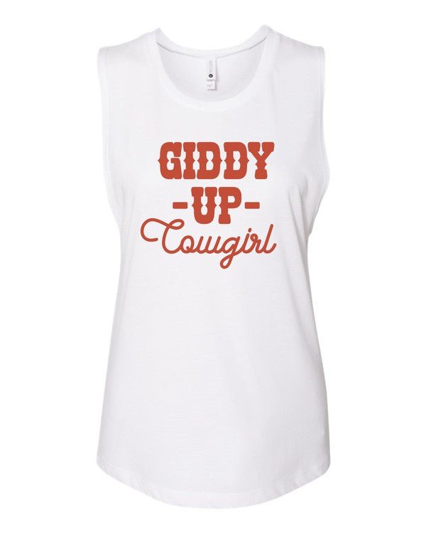 Giddy Up Cowgirl Graphic Tank - Bitsy Gypsy Boutique
