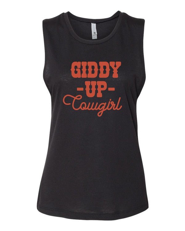 Giddy Up Cowgirl Graphic Tank - Bitsy Gypsy Boutique