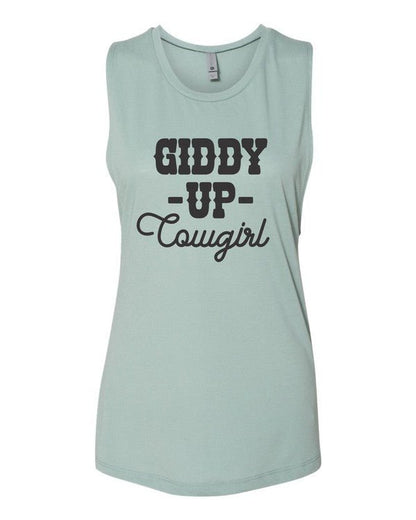 Giddy Up Cowgirl Graphic Tank - Bitsy Gypsy Boutique
