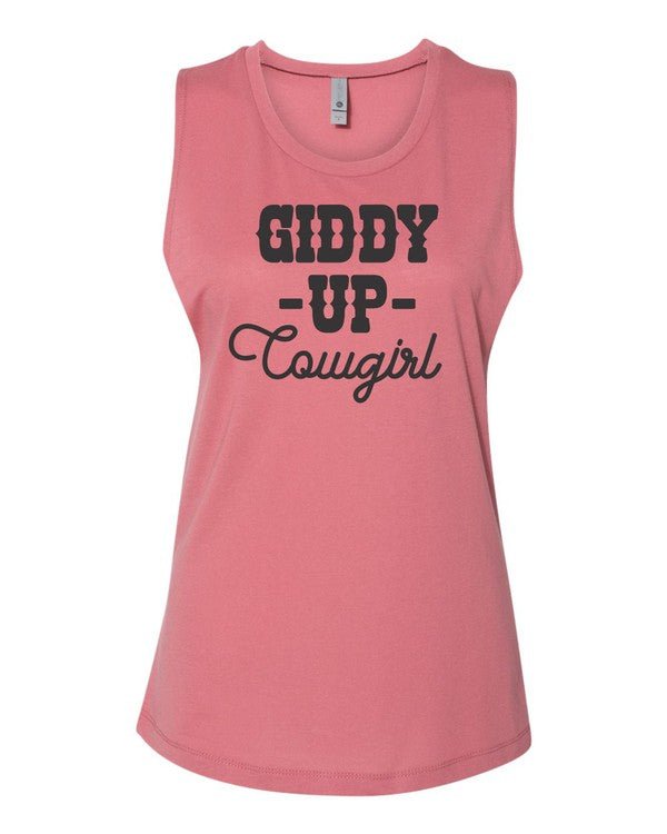 Giddy Up Cowgirl Graphic Tank - Bitsy Gypsy Boutique