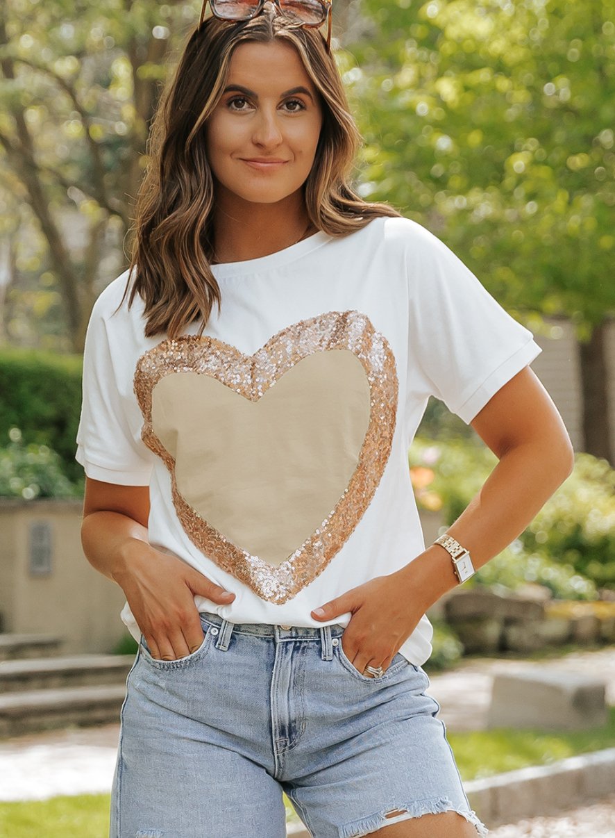 Gimme Love Heart Beaded Top - Bitsy Gypsy Boutique