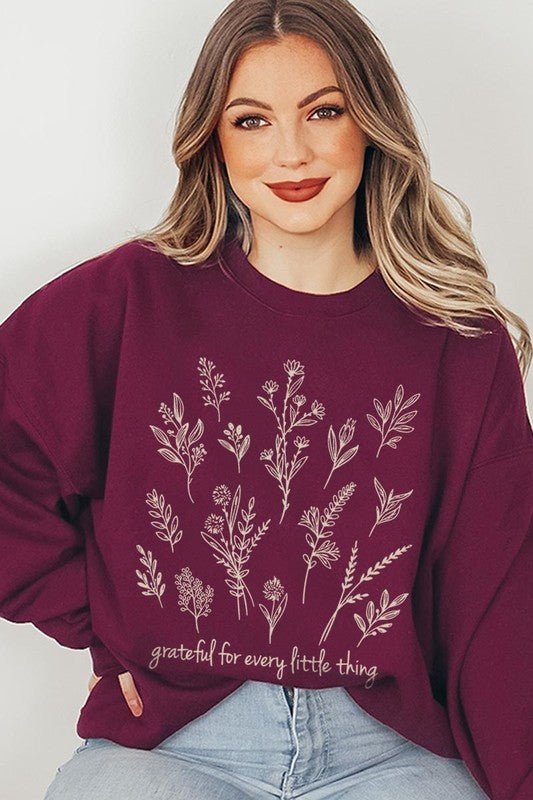 Grateful For Every Little Thing Sweatshirts - Bitsy Gypsy Boutique