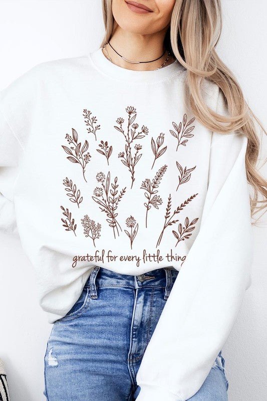 Grateful For Every Little Thing Sweatshirts - Bitsy Gypsy Boutique