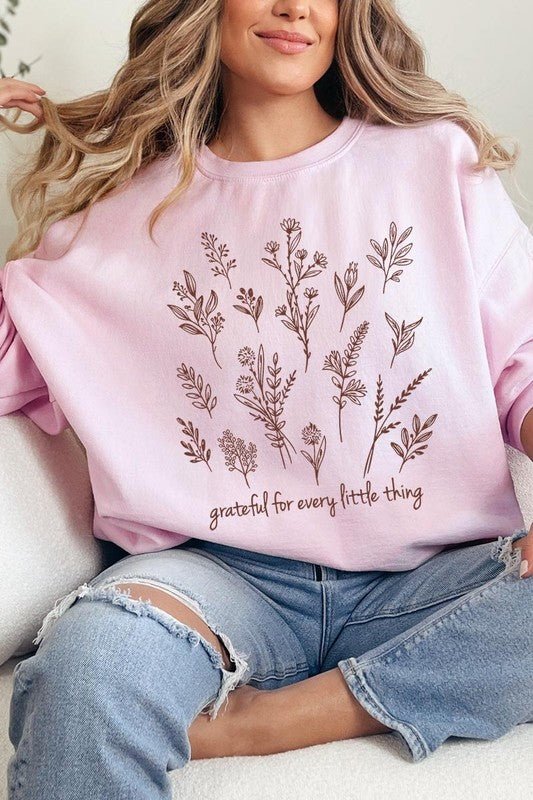 Grateful For Every Little Thing Sweatshirts - Bitsy Gypsy Boutique