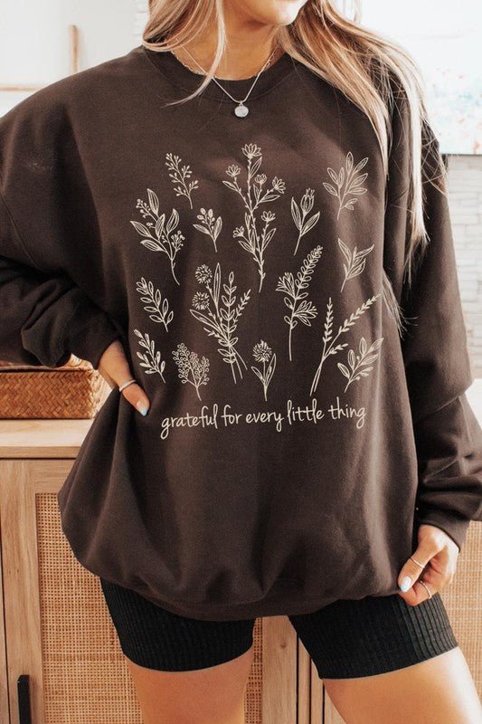 Grateful For Every Little Thing Sweatshirts - Bitsy Gypsy Boutique