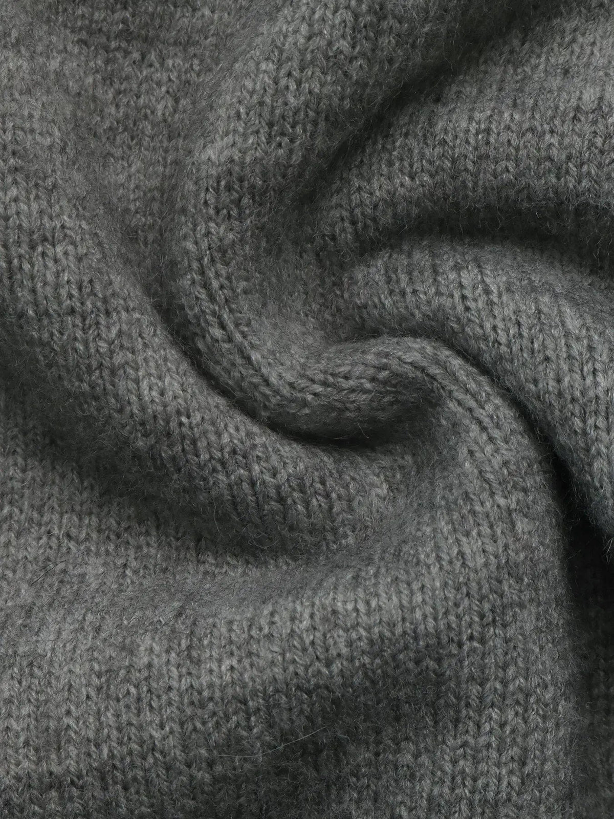 Grey Star Pattern Dropped Shoulder Crew Neck Sweater - Bitsy Gypsy Boutique