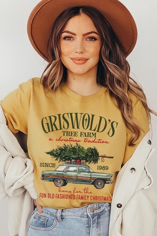 Griswold Christmas Tree Farm Graphic Tee - Bitsy Gypsy Boutique