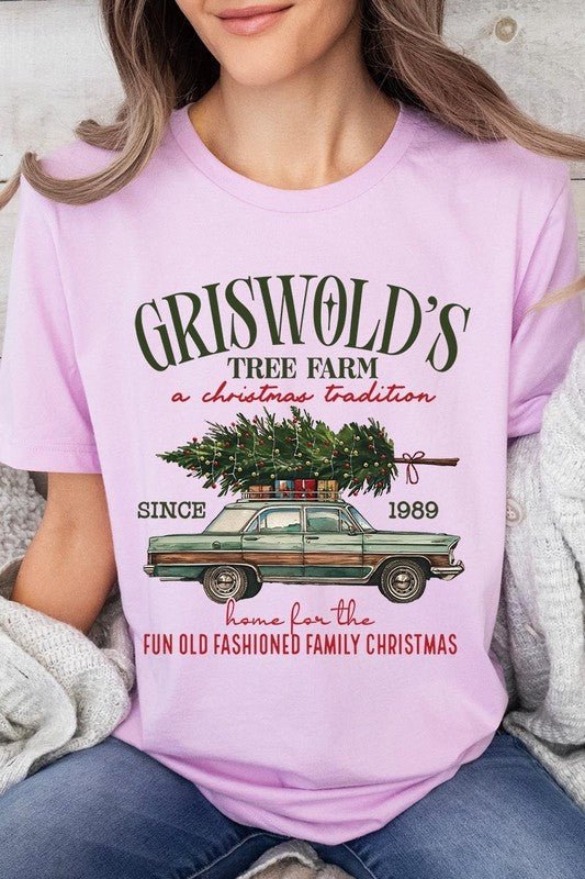 Griswold Christmas Tree Farm Graphic Tee - Bitsy Gypsy Boutique