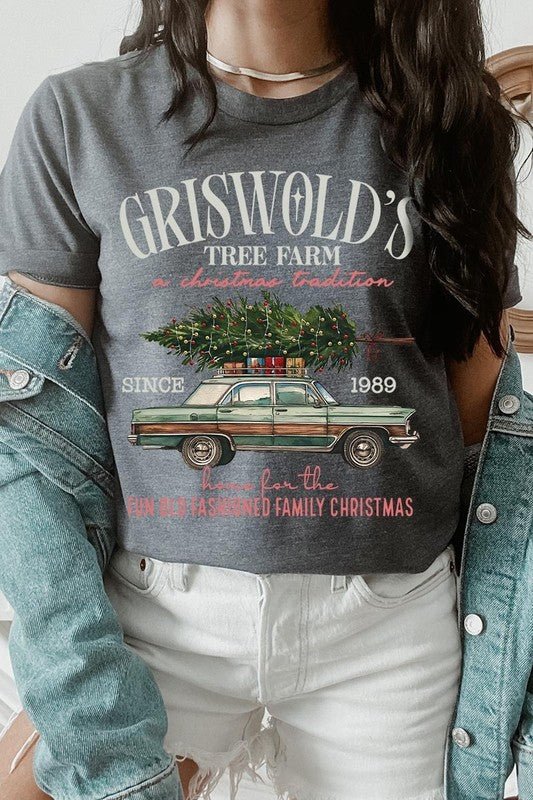 Griswold Christmas Tree Farm Graphic Tee - Bitsy Gypsy Boutique