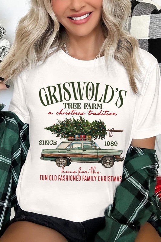 Griswold Christmas Tree Farm Graphic Tee - Bitsy Gypsy Boutique