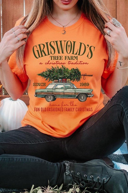 Griswold Christmas Tree Farm Graphic Tee - Bitsy Gypsy Boutique