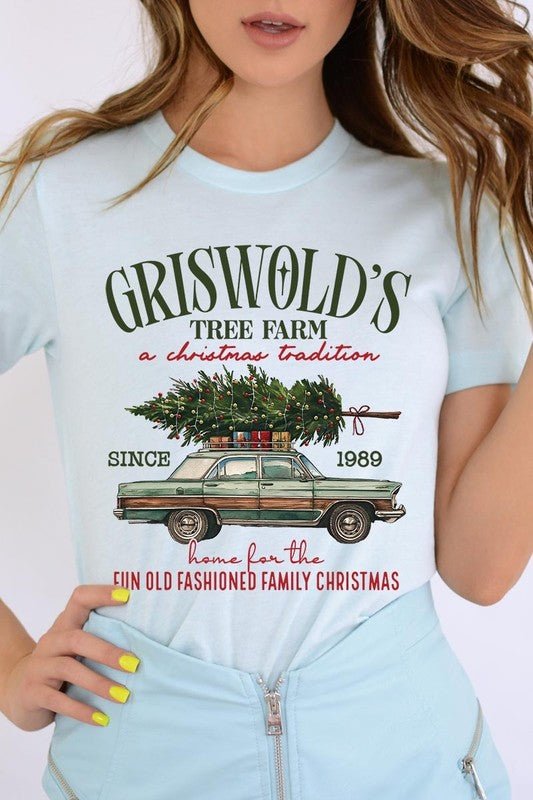 Griswold Christmas Tree Farm Graphic Tee - Bitsy Gypsy Boutique