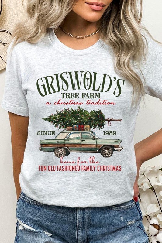 Griswold Christmas Tree Farm Graphic Tee - Bitsy Gypsy Boutique