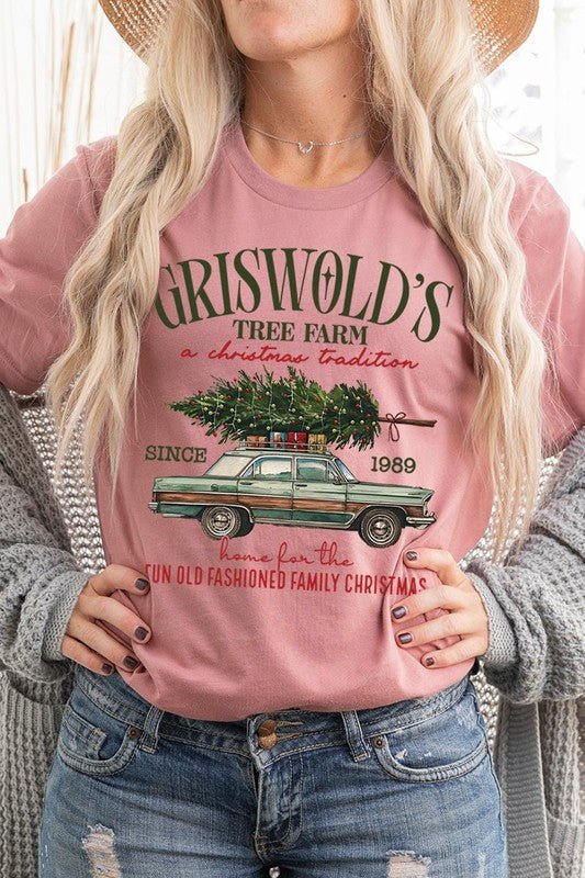 Griswold Christmas Tree Farm Graphic Tee - Bitsy Gypsy Boutique