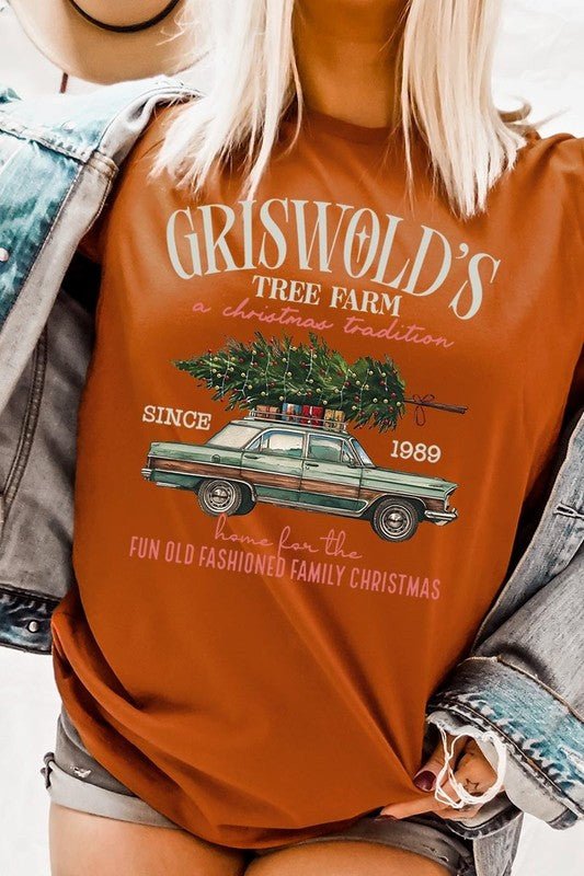 Griswold Christmas Tree Farm Graphic Tee - Bitsy Gypsy Boutique