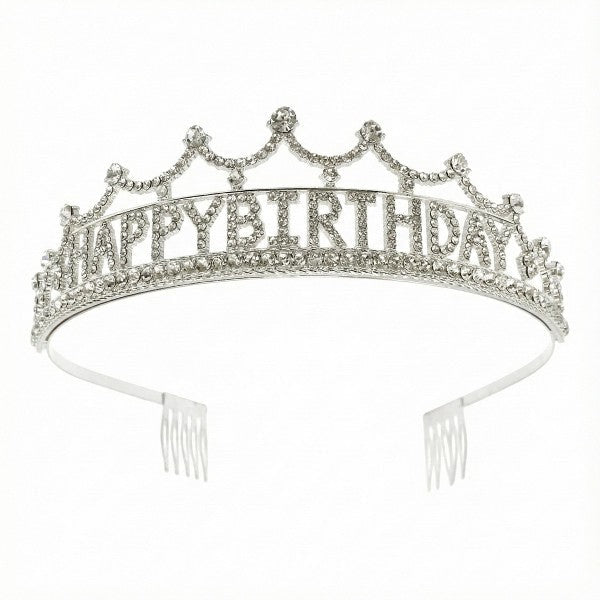HAPPY BIRTHDAY Bling Rhinestone Tiara - Bitsy Gypsy Boutique