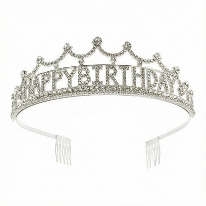 HAPPY BIRTHDAY Bling Rhinestone Tiara - Bitsy Gypsy Boutique