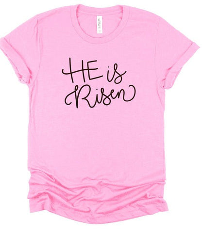 He is Risen Crewneck Tee - Bitsy Gypsy Boutique