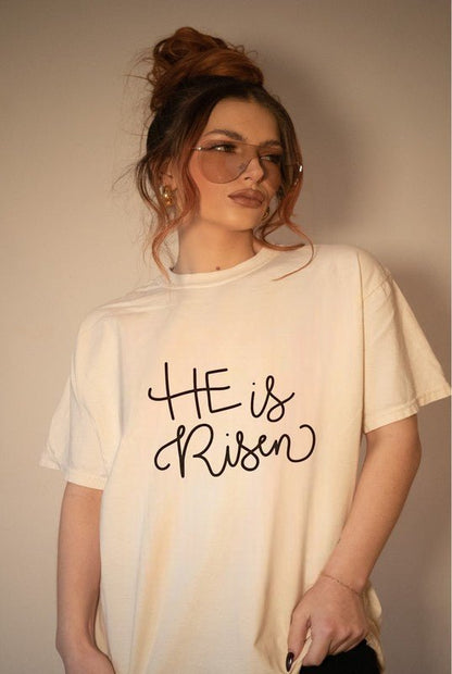 He is Risen Crewneck Tee - Bitsy Gypsy Boutique