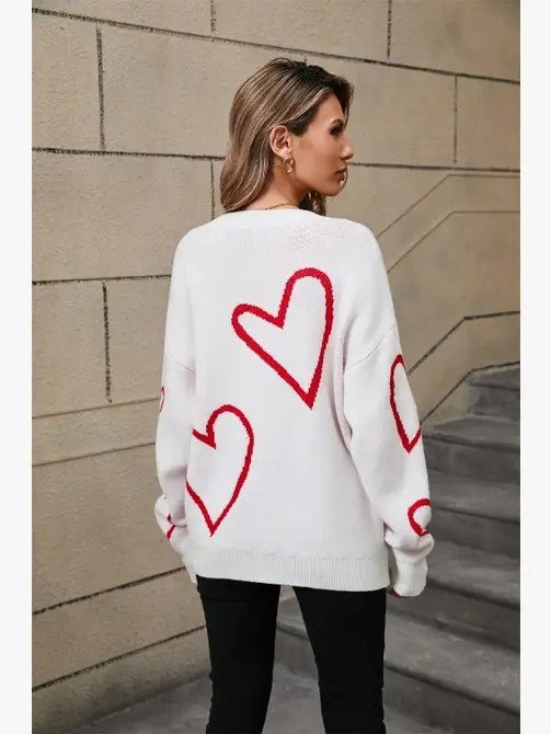 Heart sweater - Bitsy Gypsy Boutique