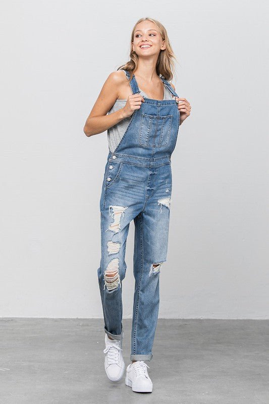 HEAVY BODY PREMIUM DESTROY OVERALLS - Bitsy Gypsy Boutique