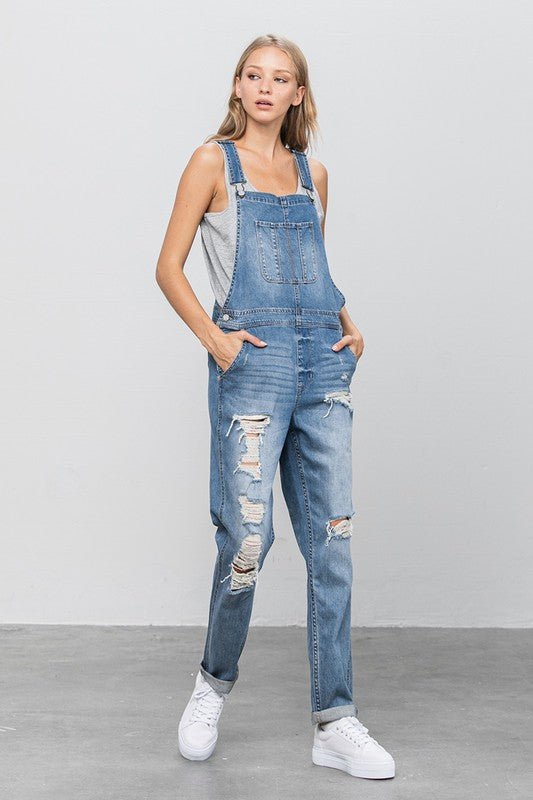 HEAVY BODY PREMIUM DESTROY OVERALLS - Bitsy Gypsy Boutique