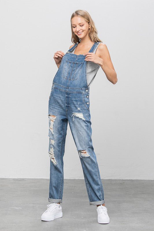 HEAVY BODY PREMIUM DESTROY OVERALLS - Bitsy Gypsy Boutique