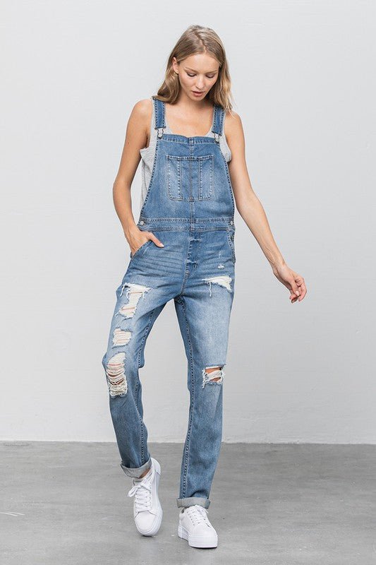 HEAVY BODY PREMIUM DESTROY OVERALLS - Bitsy Gypsy Boutique