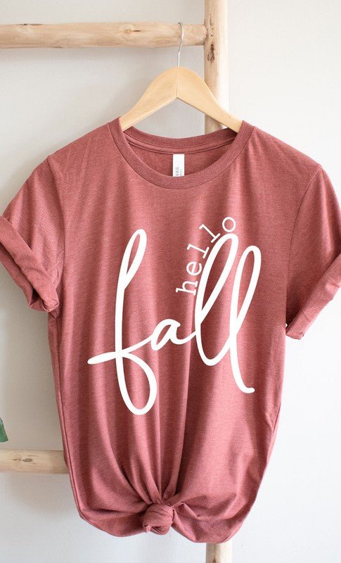 Hello Fall Graphic Tee - Bitsy Gypsy Boutique