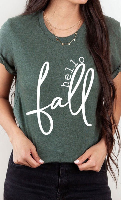 Hello Fall Graphic Tee - Bitsy Gypsy Boutique