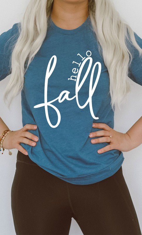 Hello Fall Graphic Tee - Bitsy Gypsy Boutique