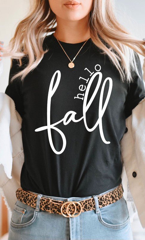 Hello Fall Graphic Tee - Bitsy Gypsy Boutique