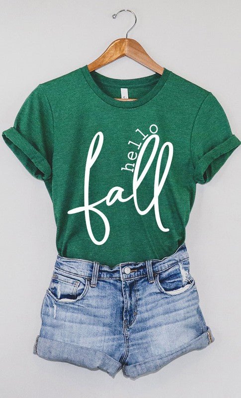 Hello Fall Graphic Tee - Bitsy Gypsy Boutique