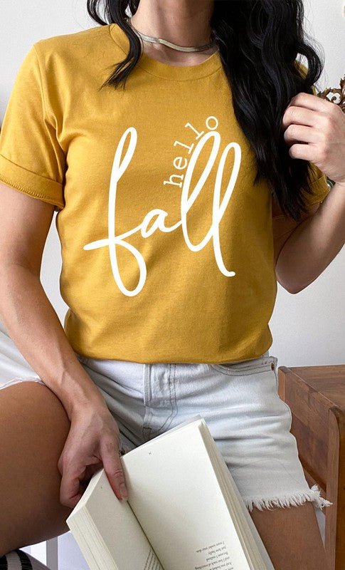 Hello Fall Graphic Tee - Bitsy Gypsy Boutique
