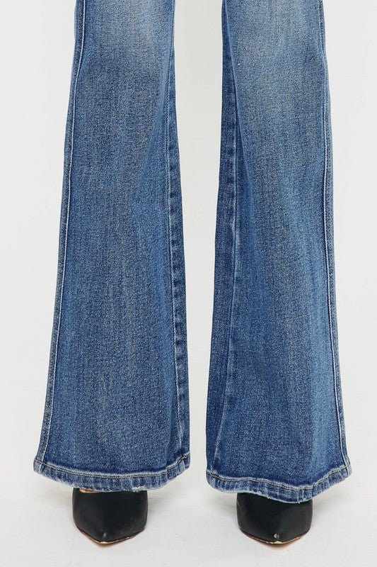 High Rise Flare Jeans - Bitsy Gypsy Boutique