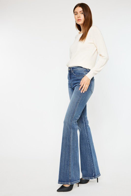 High Rise Flare Jeans - Bitsy Gypsy Boutique