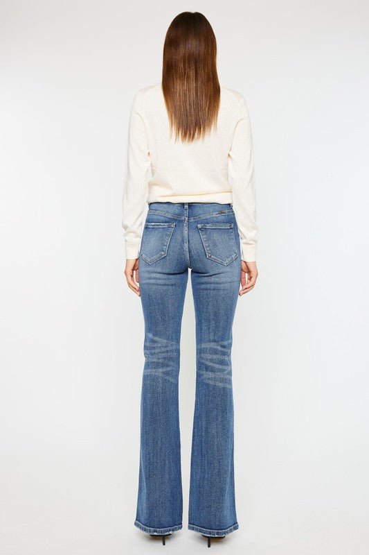 High Rise Flare Jeans - Bitsy Gypsy Boutique