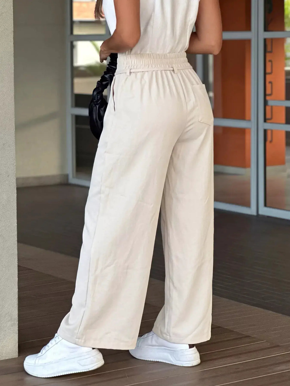 High-Waisted Wide-Leg Pants by Trendsi