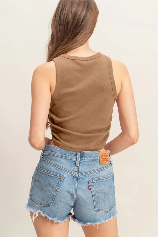 HYFVE Mineral Wash Rib Knit Tank - Bitsy Gypsy Boutique