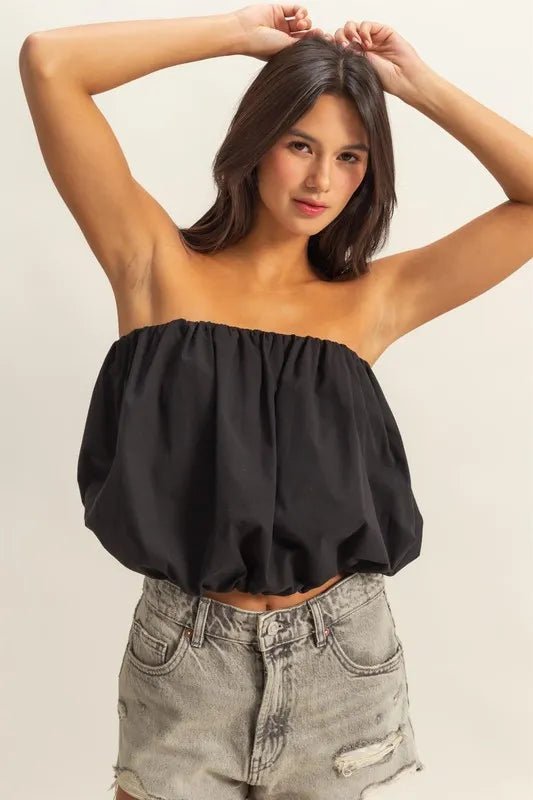 HYFVE Trendy Strapless Bubble Top - Bitsy Gypsy Boutique